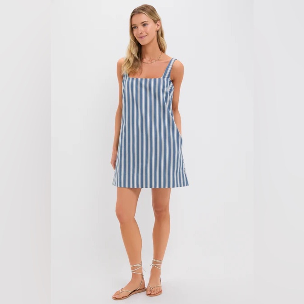 POMANDER PLACE
Lake Blue Stripe Cassie Dress